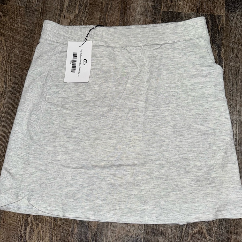 ZYIA Gray A-Line Mini Skirt Casual